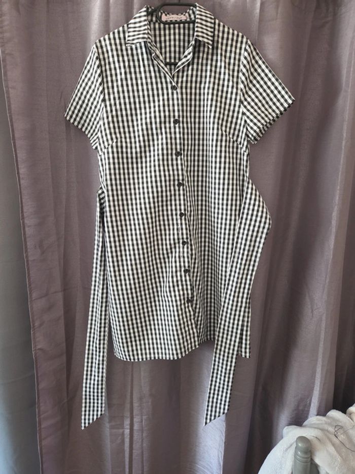 👗 jolie robe chemise vichy très légère - photo numéro 3