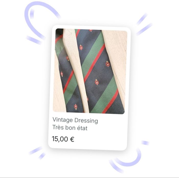 Cravate vintage made in France de la marque Status - photo numéro 5