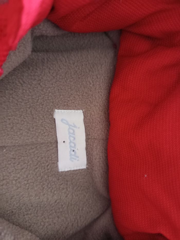 Blouson à capuche Jacadi 12 mois - Rouge - Excellent état - photo numéro 6