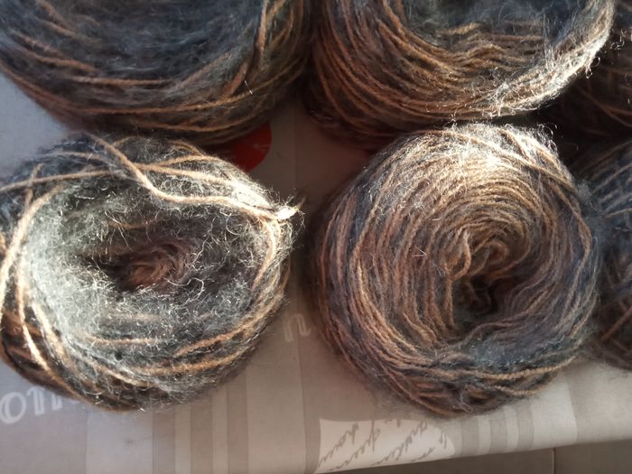 Lot de 6 Pelotes Fantaisies Tons Anthracites et Marrons (410g) - photo numéro 2
