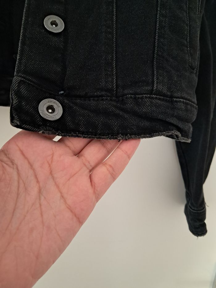 Veste en jean noire - photo numéro 4