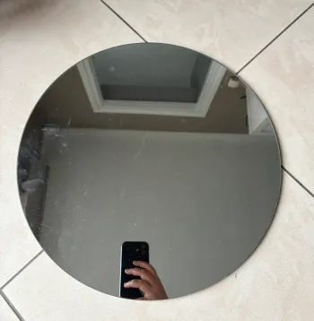 Miroir rond mural 40 cm – design sobre et moderne