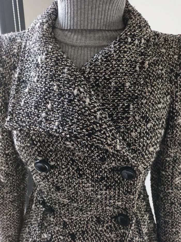 Veste blazer chaude en tweed - photo numéro 4
