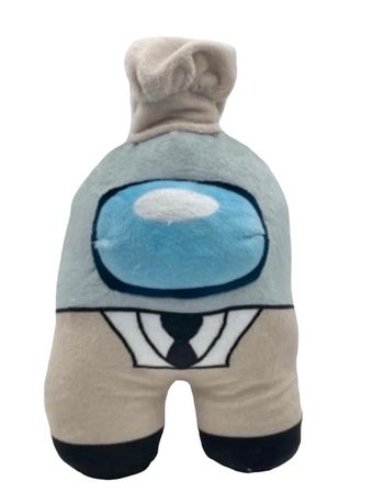 Peluche Among Us Blanc / Gris 20cm neuf