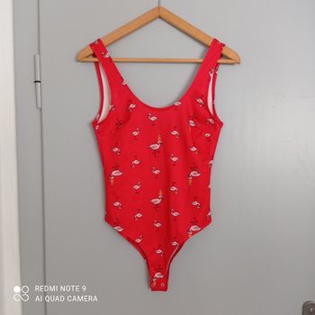 Body rouge à motifs t36/38