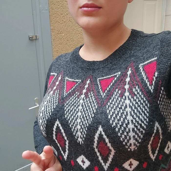 Pull Hollister en mailles S - photo numéro 4