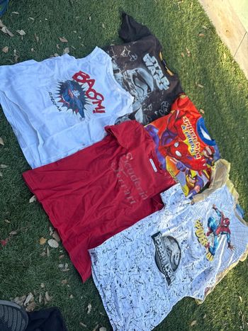 Lot de 7 tee shirts super héros en 8 ans