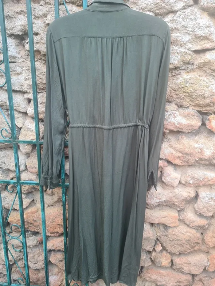 Robe chemise kaki taille 38 Promod - photo numéro 2