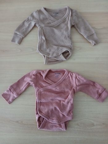 Lot 2 bodies manches longues bébé fille 👧 