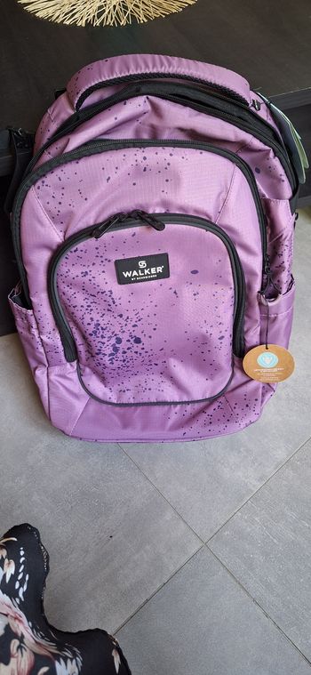 Sac à dos scolaire ado Elite 2.0 Purple Splash walker