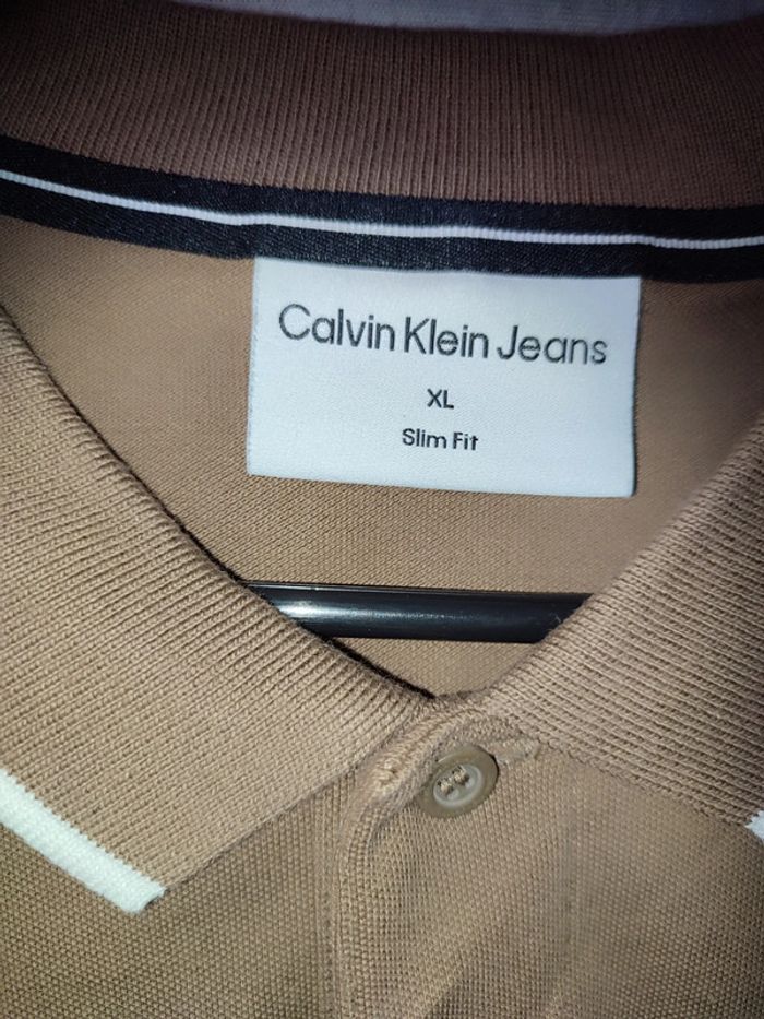 Polo Calvin Klein slim fit taille XL - photo numéro 3
