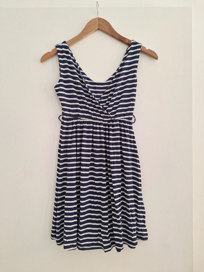 Robe marinière bleu et blanche femme S