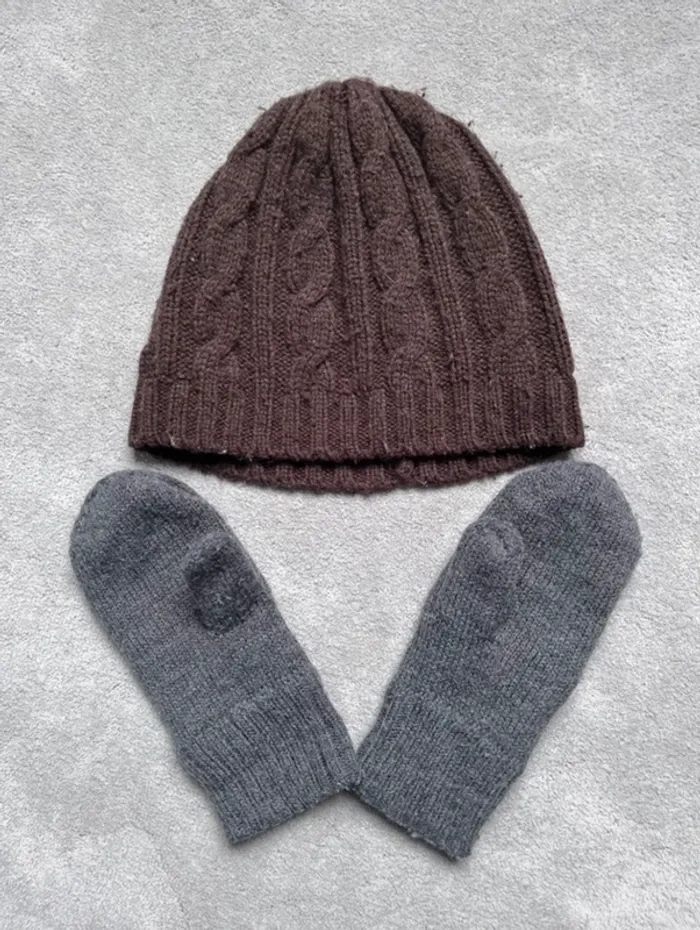 Bonnet + moufles polaires - 5/8 ans