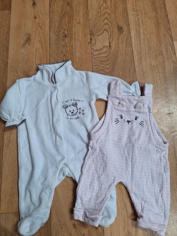 Lot pyjama + salopette en 0mois
