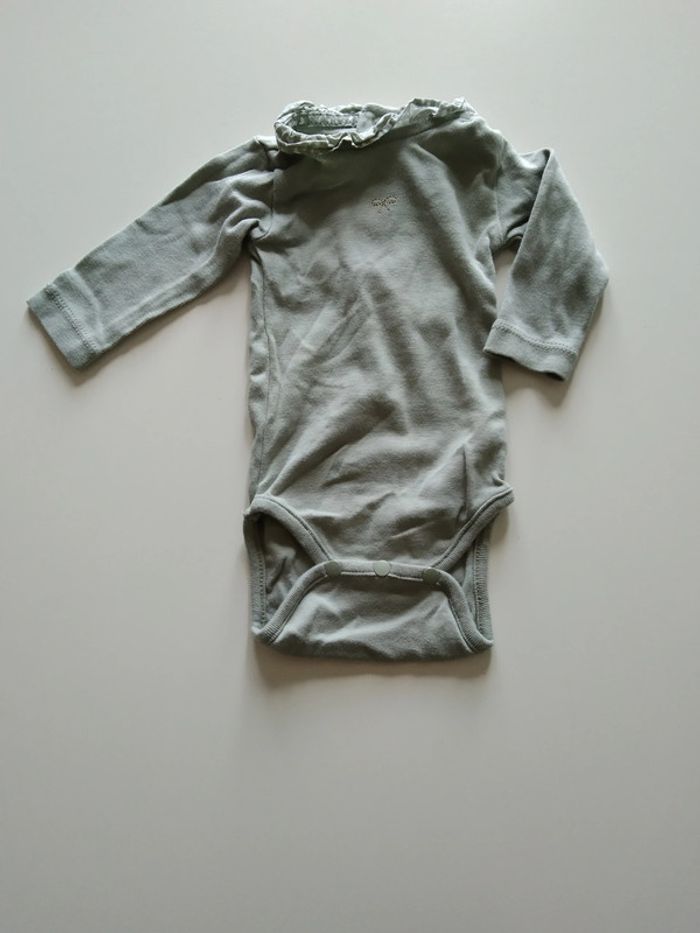 bodie body kaki vert DPAM fille 1 mois