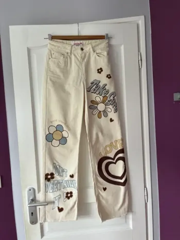 Jean beige straight – Don’t Call Me Jennyfer – T34