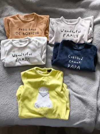 Lot de 5 pyjamas Kiabi 3 mois