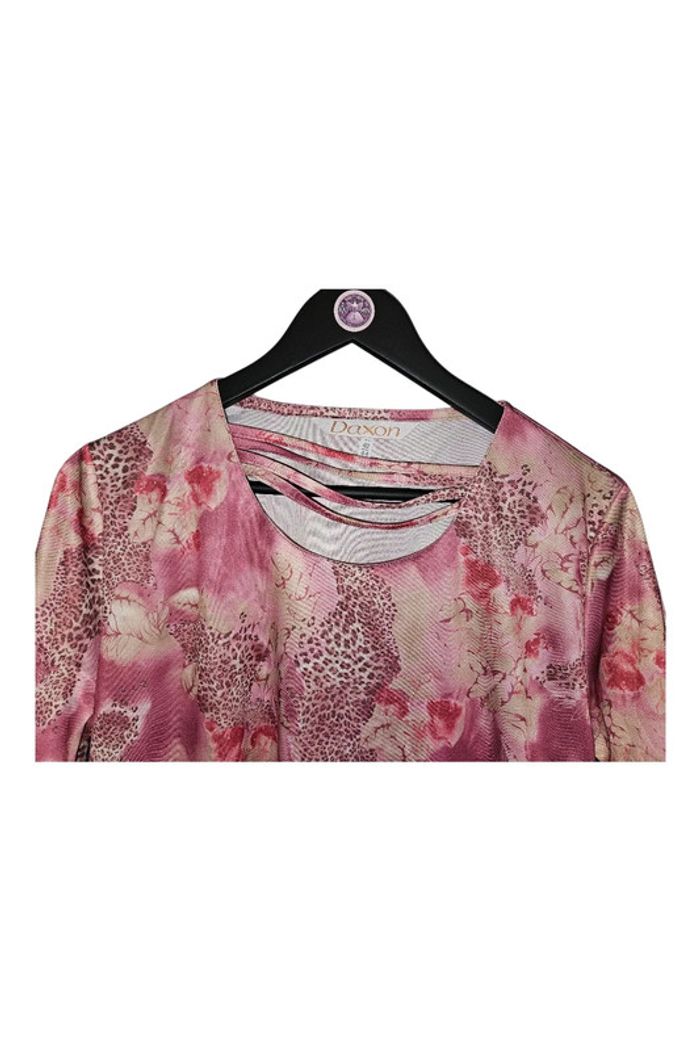 Blouse manches courtes extensible Daxon T42-44 - photo numéro 2