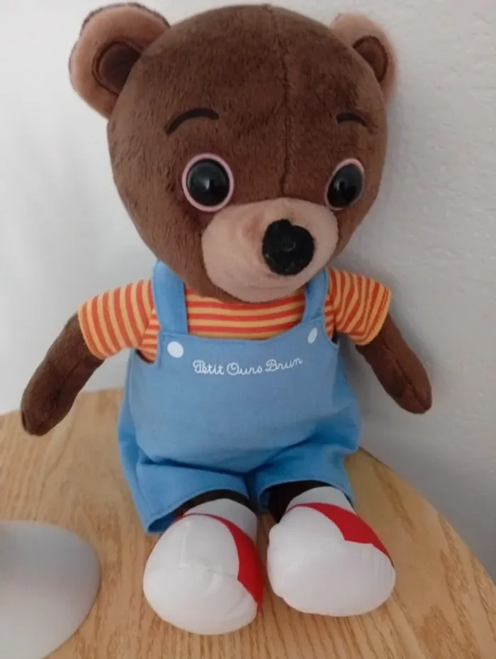 Peluche 32cm ours brun dessin animé petit ours - photo numéro 2