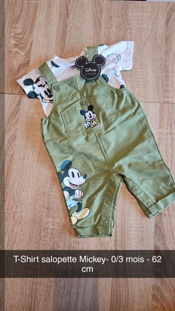 T-shirt salopette Mickey