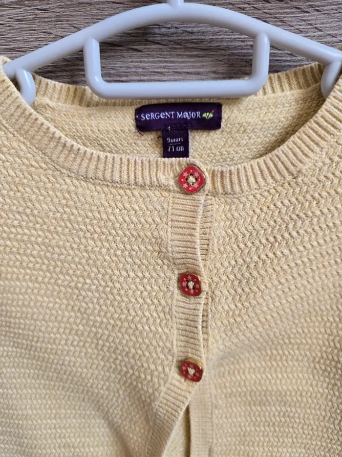 Vêtement Bébé Fille - Gilet jaune - Sergent Major - 9 mois / 71 cm - photo numéro 5