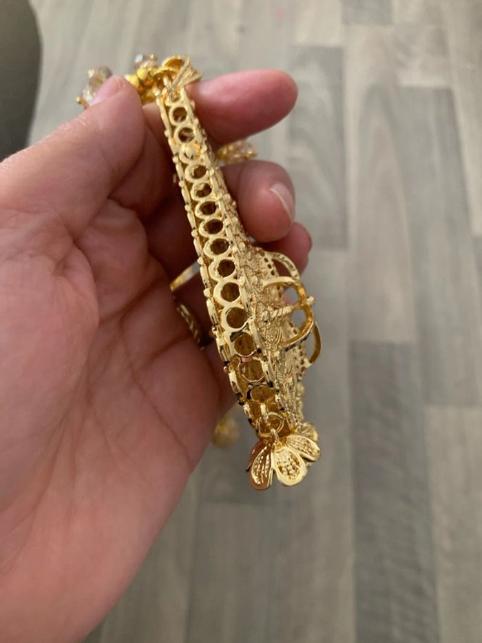 Collier traditionnelle algérien SKHAB doré - photo numéro 8