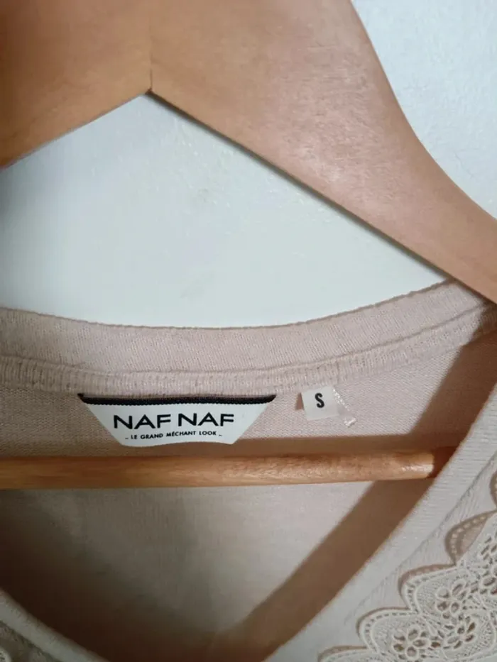 C4 pull crème NafNaf S - photo numéro 3