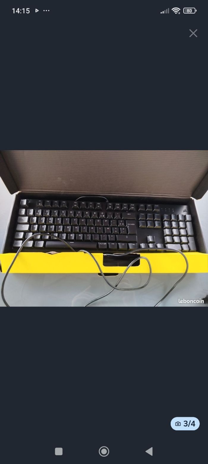 Clavier corsair k60 RGB Pro Low profile - photo numéro 3