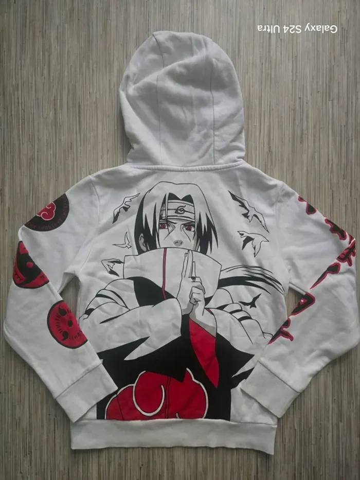Sweat blanc Itachi - Naruto Shippuden - La Halle - Taille 12 ans - photo numéro 3