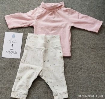 Haut + pantalon 1mois
