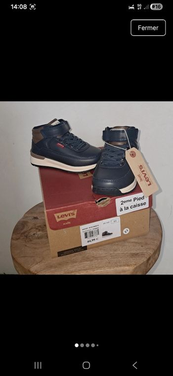 Bottines Levi's enfant T23 - NEUVES - hyper stylées&confort 