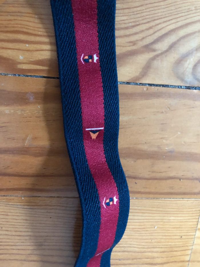 Ceinture cuir corde bleu marine bordeaux Célio - photo numéro 5