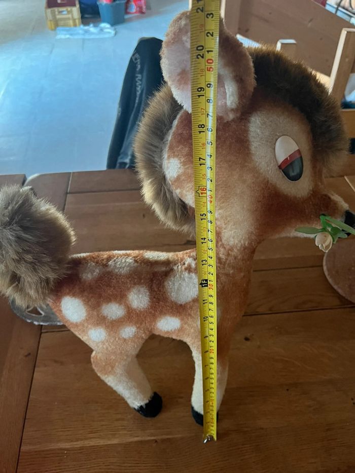 Peluche Bambi vintage 52 cm - photo numéro 7