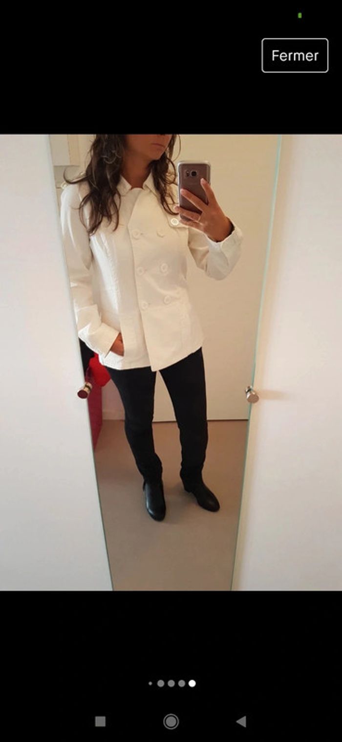 Veste mi saison blanche neuve - photo numéro 6