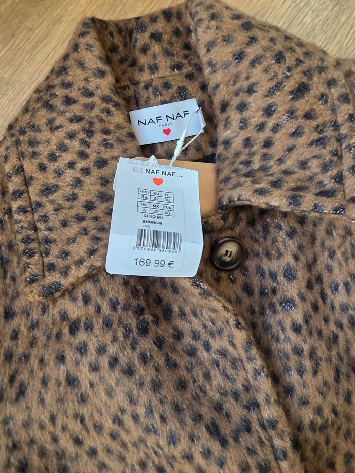 Joli manteau mi-long léopard - photo numéro 3