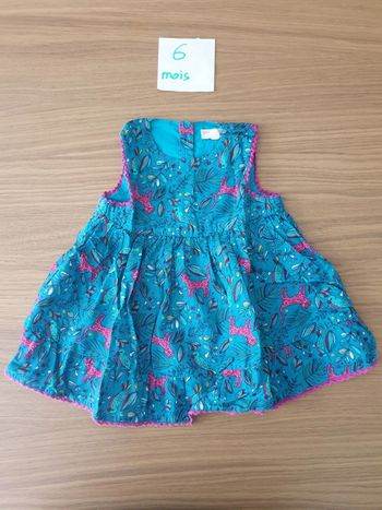 Robe courte été thème jungle léopard