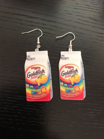 Boucles d’oreilles Goldfish crackers