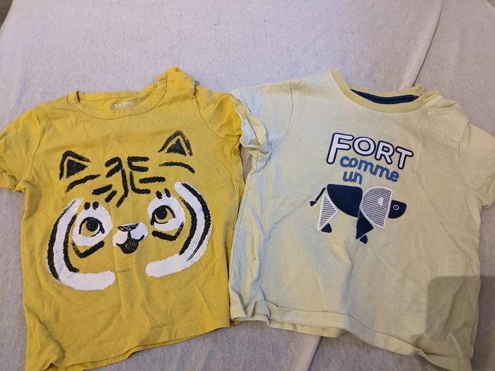 Lot de deux t-shirt 18 mois - photo numéro 2