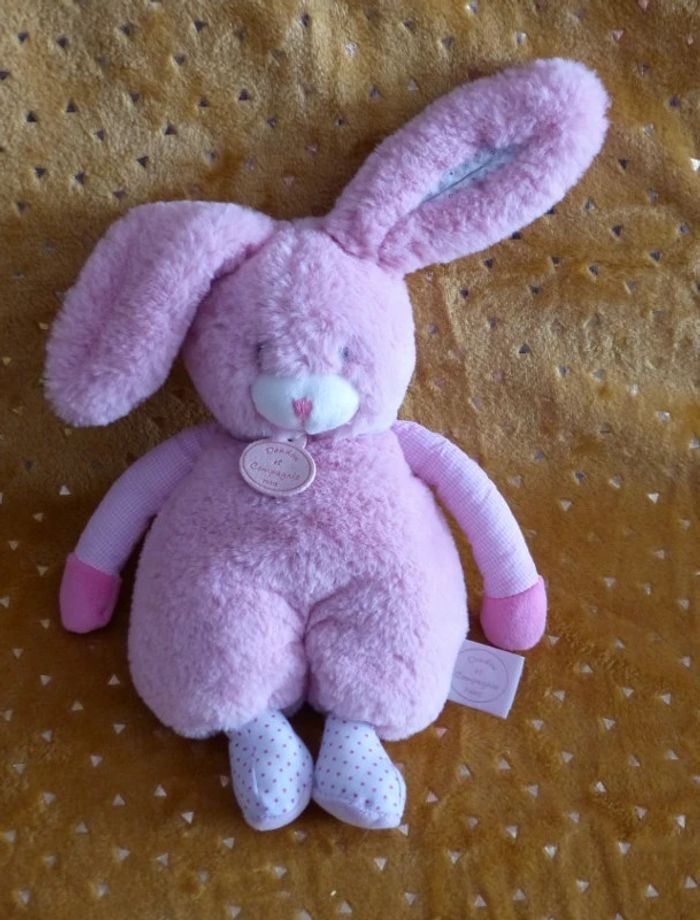 Doudou lapin rose les choupidoux pantin Doudou et compagnie - photo numéro 2