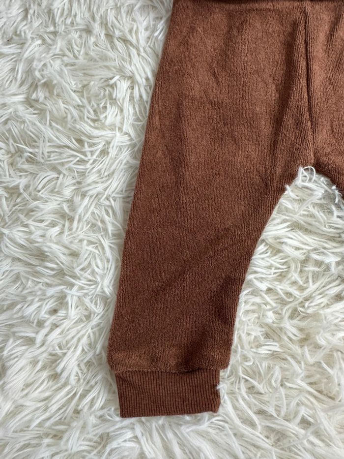 Ensemble marron en éponge taille 3 mois Little - photo numéro 2