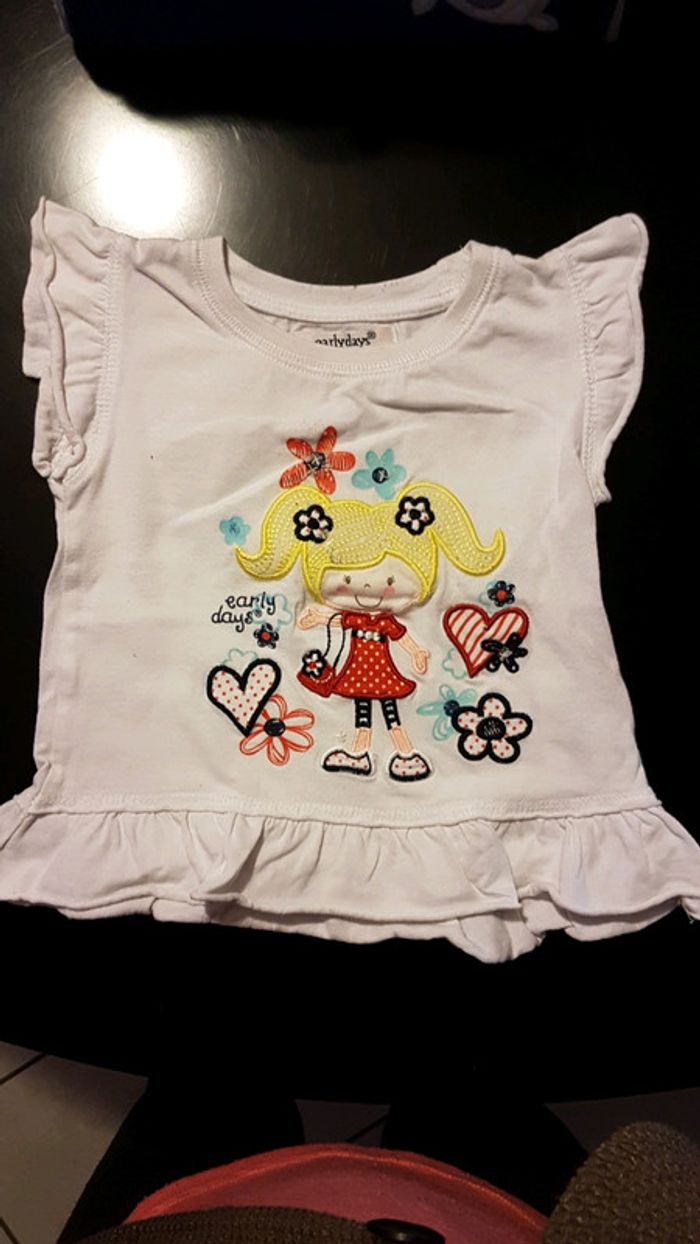 Lot de tee shirts 9 mois - photo numéro 2