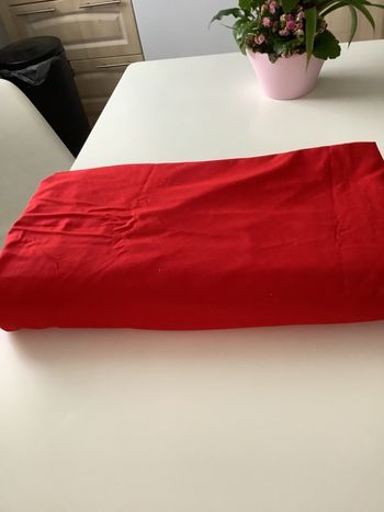 Housse de couette 240x220 un côté rouge et l’autre gris