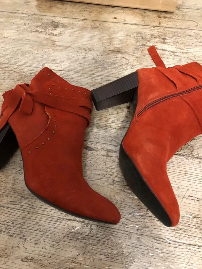 Bottines orange Promod - photo numéro 6