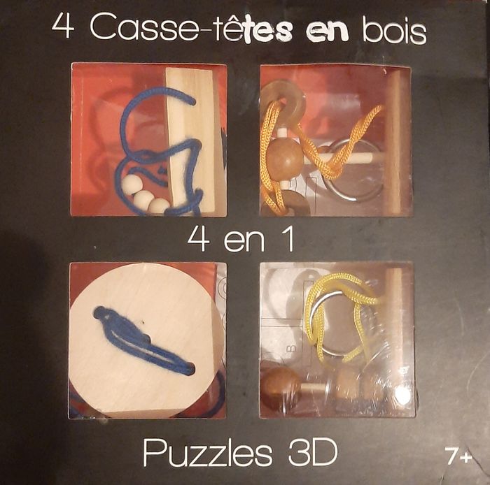 4 Casse têtes originaux en bois - photo numéro 2