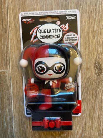 Figurine Harley Quinn avec message surprise - 12 cm