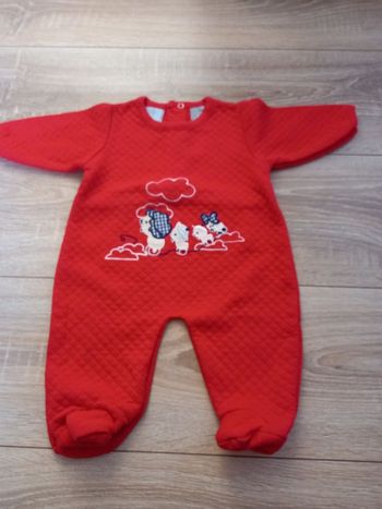 Pyjama Rouge 3 mois