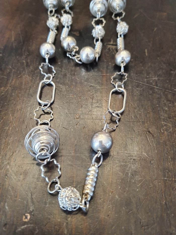 Collier moderniste années 1970. Signé LBVYR - photo numéro 8