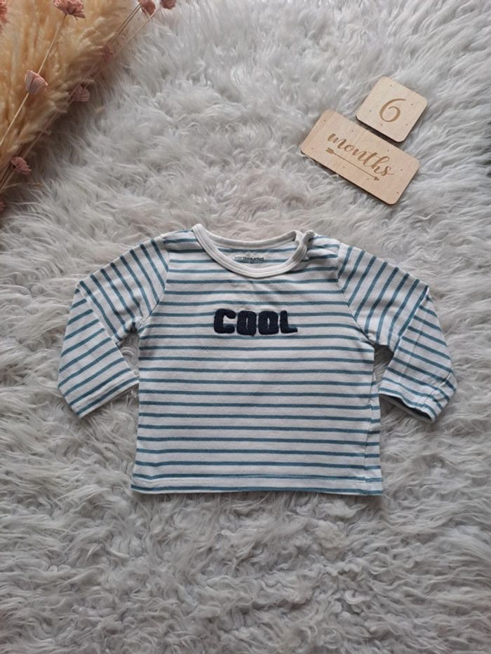 Tee-shirt ML vertbaudet 6mois