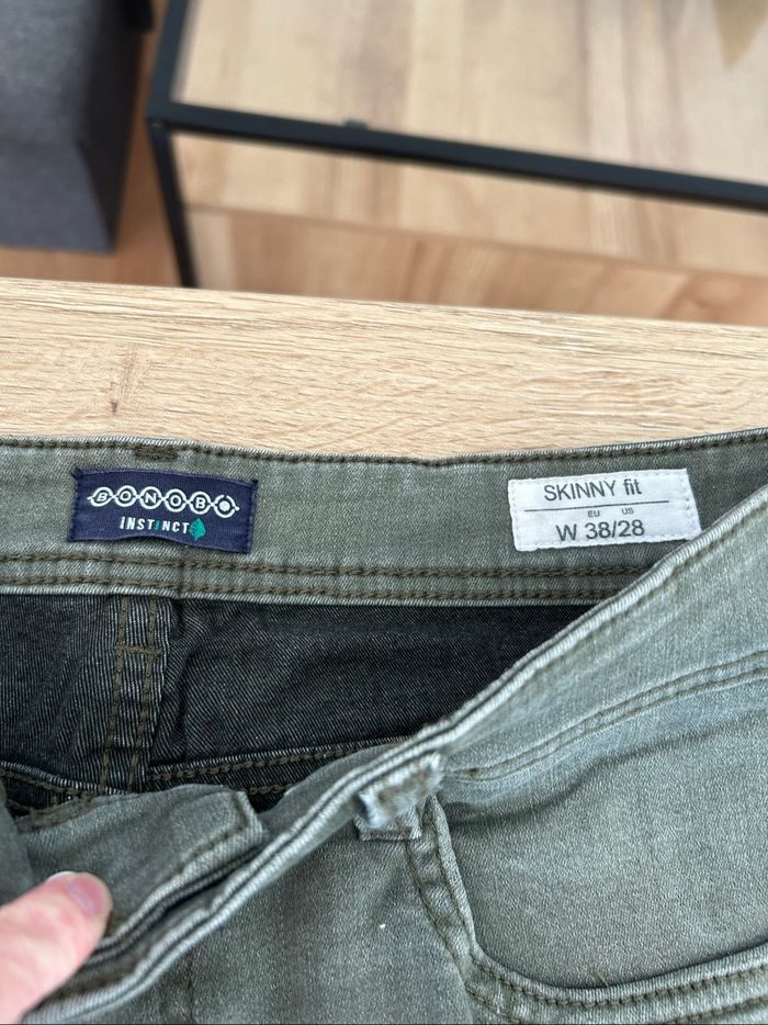 Jean skinny fit Kaki homme taille 38 Bonobo Instinct - photo numéro 2
