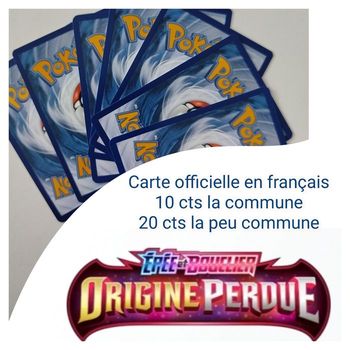 Carte pokémon officielle à l'unité origine perdue